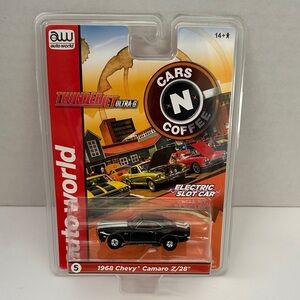 Auto World 1968 Chevy Camaro Z/28 Slot Car - Black - Cars N Coffee - SC379